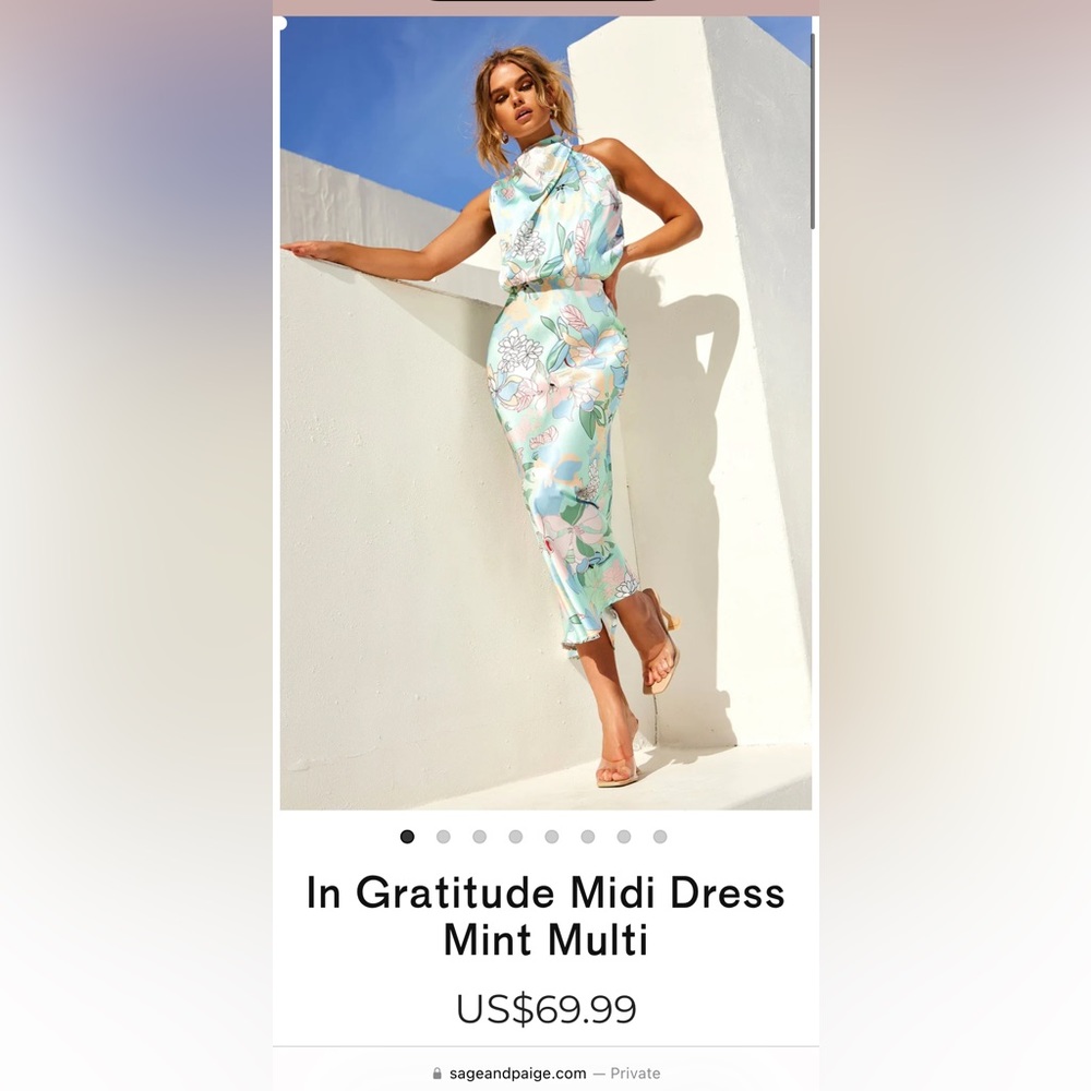 High Neck Paige and Sage Dress